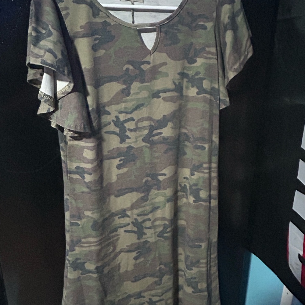 Camouflage Mini Dress